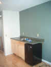 The kitchenette is taking shape...